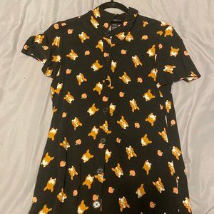 Long hot topic button down